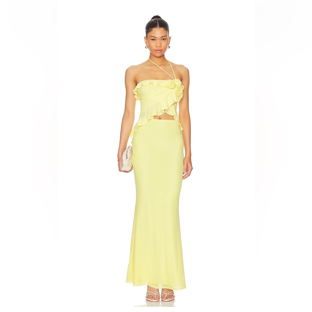 AFRM Thom Top & Teagan Skirt in Buttercup from Revolve